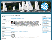 Tablet Screenshot of berliner-segler-verband.de